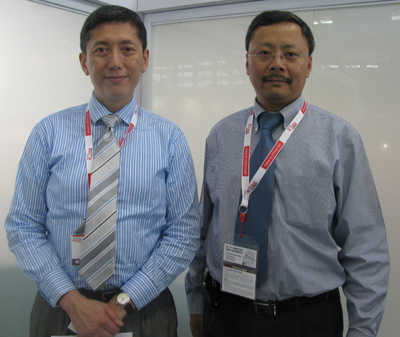 Intersil亞太區(qū)銷售副總裁Clifton Ho和中國/香港總經理陳宇