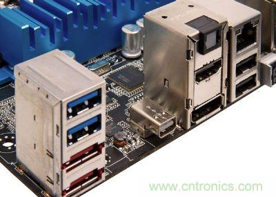 在高檔、新穎的主板，已經(jīng)開始搭載Thunderbolt高速傳輸接口