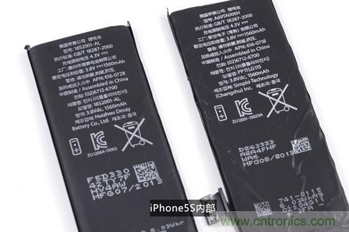 土豪金iPhone 5S拆解：內(nèi)部結(jié)構(gòu)升級(jí)，維修難度增加