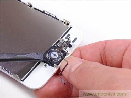 土豪金iPhone 5S拆解：內(nèi)部結(jié)構(gòu)升級(jí)，維修難度增加