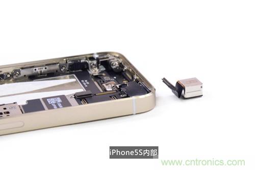 土豪金iPhone 5S拆解：內(nèi)部結(jié)構(gòu)升級(jí)，維修難度增加