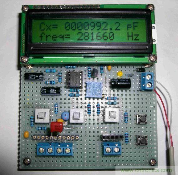 DIY集電容、電感和頻率為一體的測量儀器