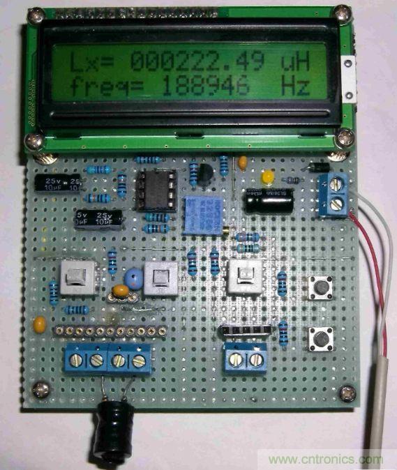 DIY集電容、電感和頻率為一體的測量儀器