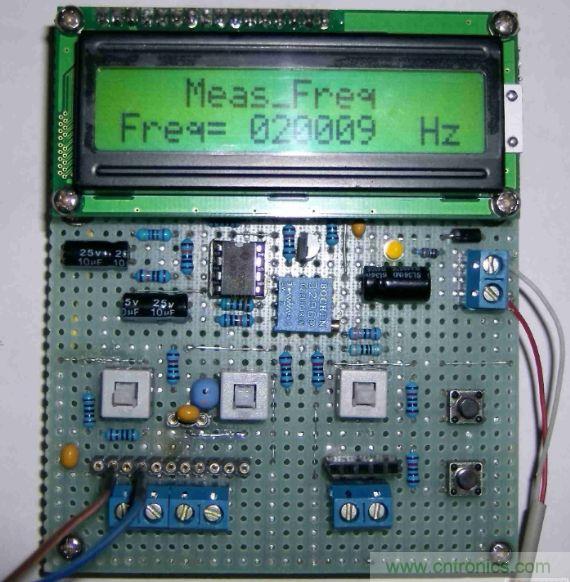 DIY集電容、電感和頻率為一體的測量儀器