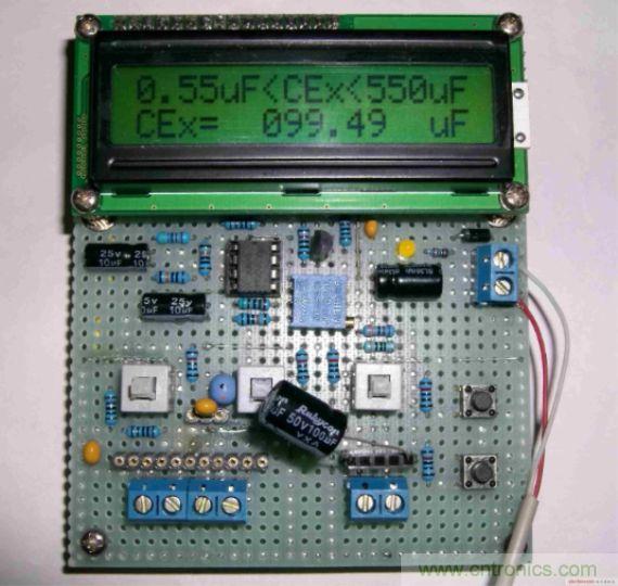 DIY集電容、電感和頻率為一體的測量儀器