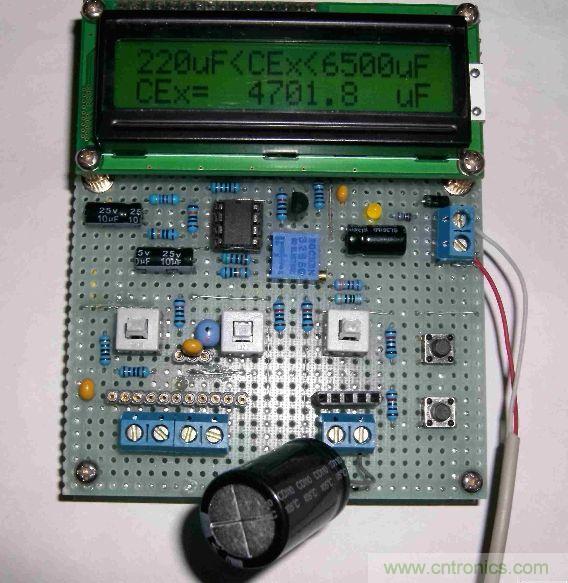 DIY集電容、電感和頻率為一體的測量儀器