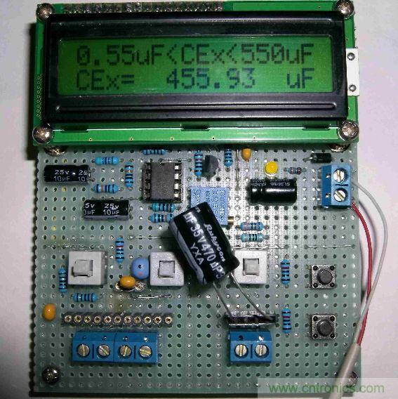 DIY集電容、電感和頻率為一體的測量儀器