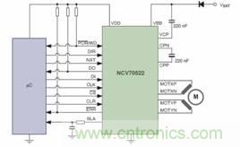 帶電流轉(zhuǎn)換表和SPI接口的單芯片微步進(jìn)電機(jī)驅(qū)動器