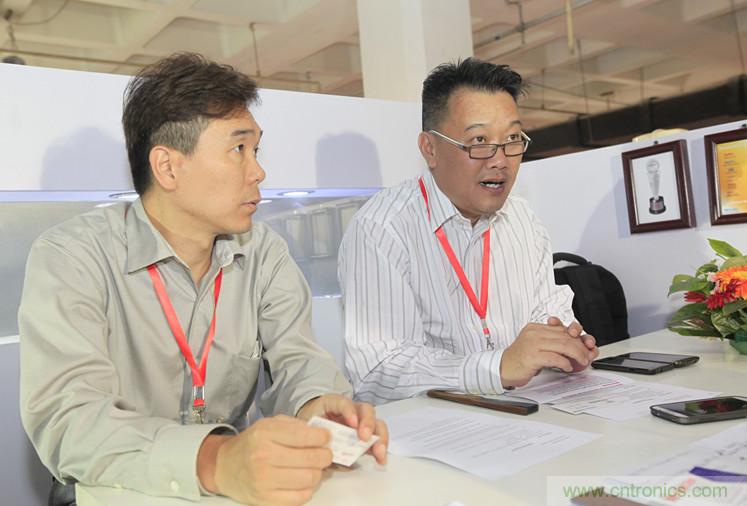 左二，Keystone亞太設計與制造總監(jiān)Steven Chua