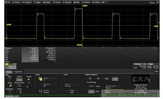 只對脈沖寬度超過48&plusmn;0.8ns范圍的脈沖觸發(fā)的排它型觸發(fā)器。