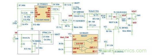 具有短接負載故障保護功能的LED升壓驅(qū)動器電路