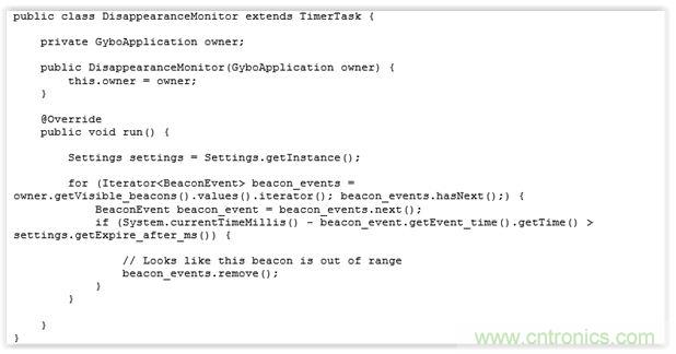 圖7 &ndash;負(fù)責(zé)終止BeaconEvent對(duì)象的計(jì)時(shí)器任務(wù)