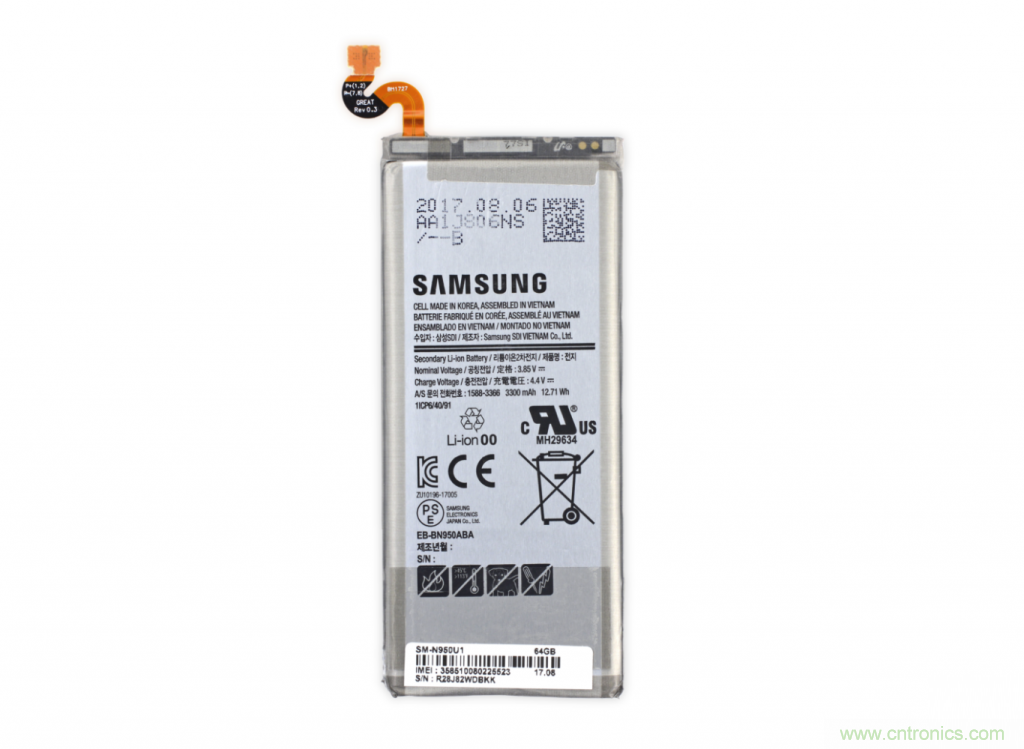 三星Note 8拆解，模塊化+分離式設(shè)計(jì)成趨勢(shì)？