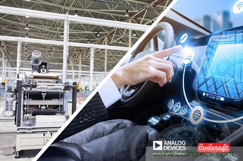 貿(mào)澤聯(lián)手Analog Devices與Coilcraft推出降噪解決方案，有效抑制汽車和工業(yè)應(yīng)用中的EMI干擾