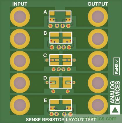 改進低值分流電阻的焊盤布局，優(yōu)化高電流檢測精度