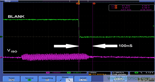 利用isoPower器件屏蔽電源，從而提高精度