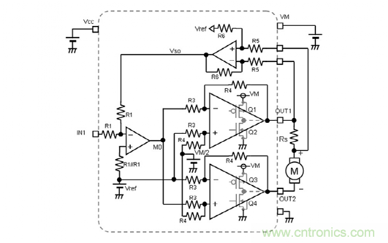 BTL功放電路的有刷直流電機(jī)驅(qū)動(dòng):線性電流驅(qū)動(dòng) BTL功放電路的有刷直流電機(jī)驅(qū)動(dòng):線性電流驅(qū)動(dòng)