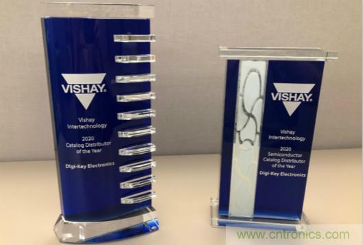 實現(xiàn)合作共贏！Digi-Key斬獲Vishay頒發(fā)的兩項大獎