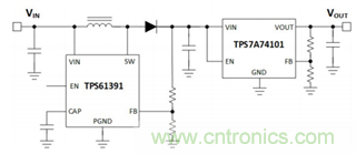 TPS61391升壓變換器，為電容麥克風(fēng)提供48V超低噪聲幻象電源