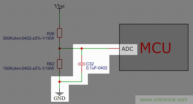 電池電壓偵測電路&ldquo;踩坑&rdquo;：分壓電阻的精度竟然是5%，不是1%