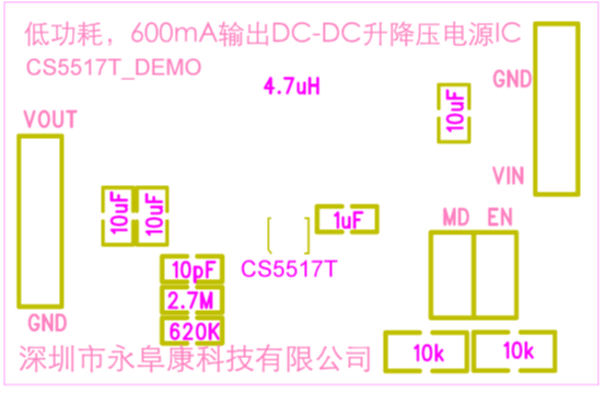 如何運(yùn)用升降壓芯片CS5517實現(xiàn)鋰電池穩(wěn)定輸出3.3V/3.6V（1.2-5V）的電壓？