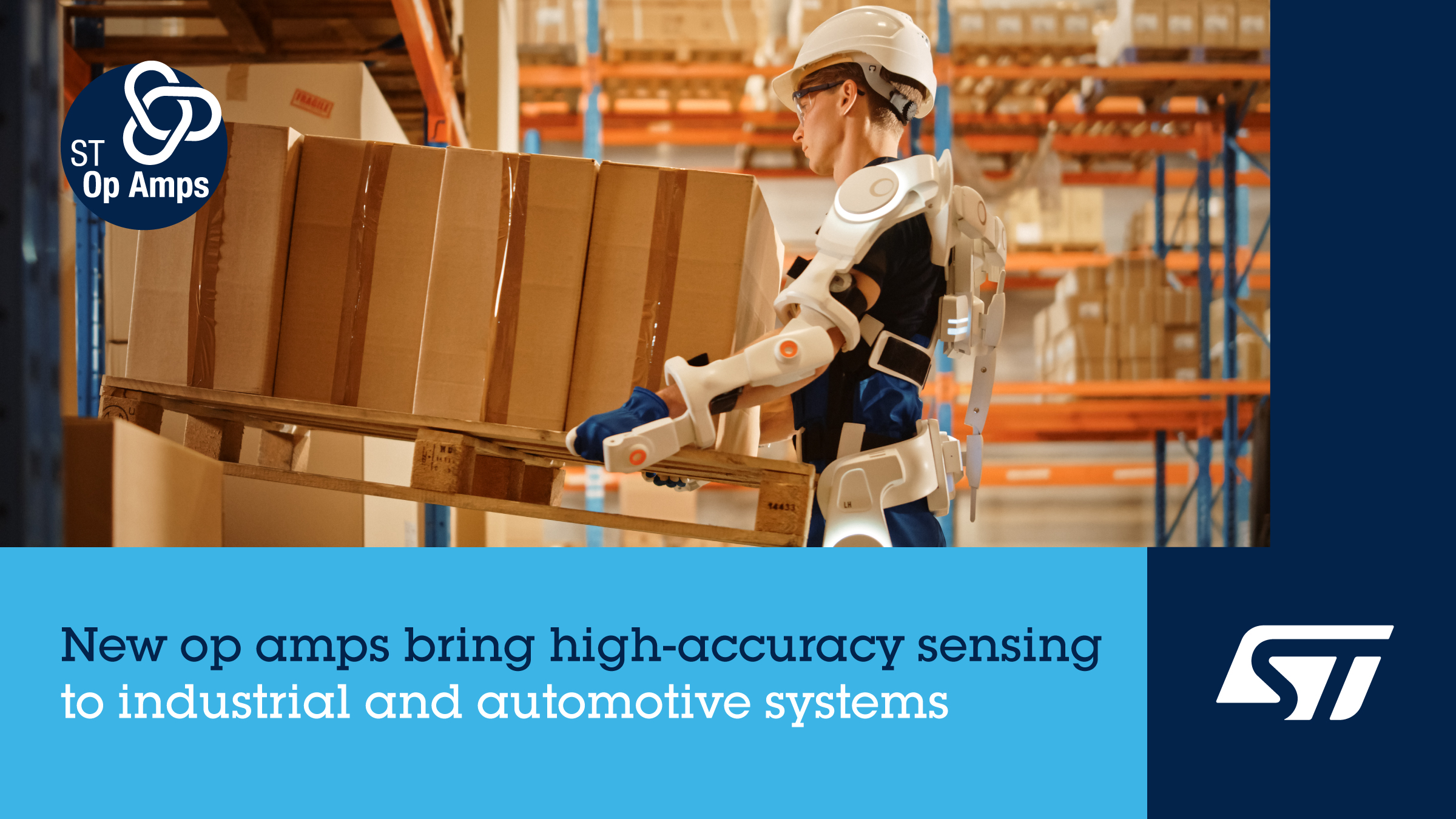 意法半導(dǎo)體運算放大器低失調(diào)，零溫漂，寬增益帶寬，提高測量準(zhǔn)確度