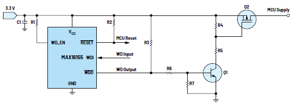 利用低電平有效輸出驅(qū)動(dòng)高端MOSFET輸入開(kāi)關(guān)以實(shí)現(xiàn)系統(tǒng)電源循環(huán) 利用低電平有效輸出驅(qū)動(dòng)高端MOSFET輸入開(kāi)關(guān)以實(shí)現(xiàn)系統(tǒng)電源循環(huán)