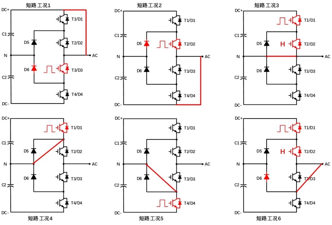 I-NPC三電平電路的雙脈沖及短路測(cè)試方法 I-NPC三電平電路的雙脈沖及短路測(cè)試方法