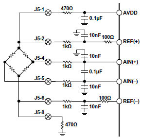 圖5 電壓激勵的壓力傳感器    圖6 電流激勵的壓力傳感器